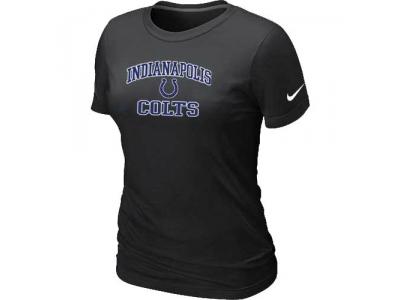 Women Indianapolis Colts Heart & Soul Black T-Shirt
