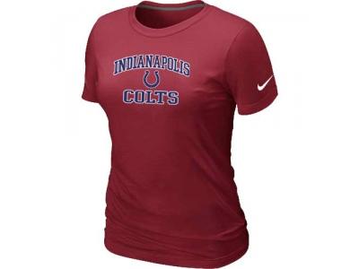 Women Indianapolis Colts Heart & Soul Red T-Shirt