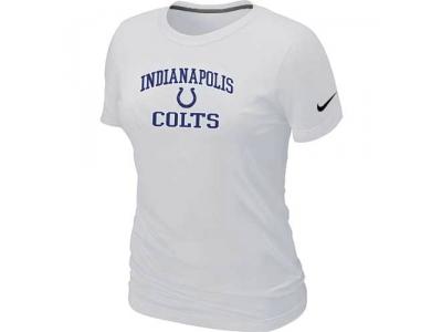 Women Indianapolis Colts Heart & Soul White T-Shirt