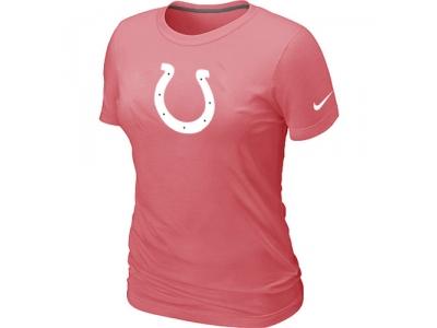 Women Indianapolis Colts Pink Logo T-Shirt