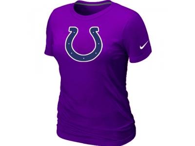 Women Indianapolis Colts Purple Logo T-Shirt