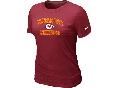 Women Kansas City Chiefs Heart & Soul Red T-Shirt