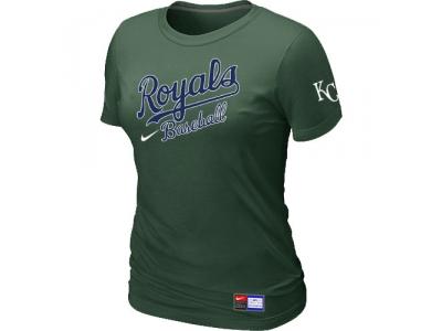 Women MLB Kansas City Royals D.Green NEW Short Sleeve Practice T-Shirt