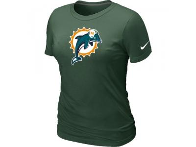 Women Miami Dolphins D.Green Logo T-Shirt