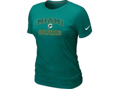 Women Miami Dolphins Heart & Soul L.Green T-Shirt