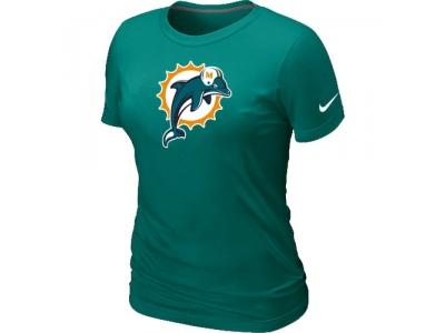 Women Miami Dolphins L.Green Logo T-Shirt