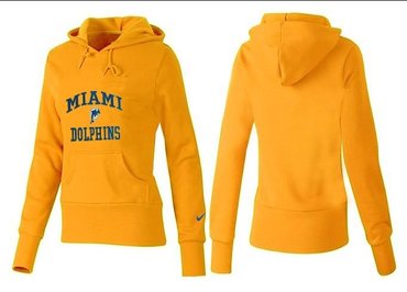 Women Miami Dolphins Logo Pullover Hoodie-- (15)