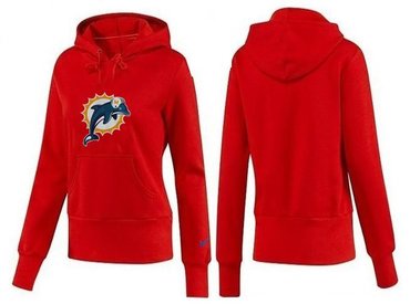 Women Miami Dolphins Logo Pullover Hoodie-- (3)
