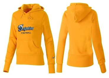 Women Miami Dolphins Logo Pullover Hoodie-- (45)