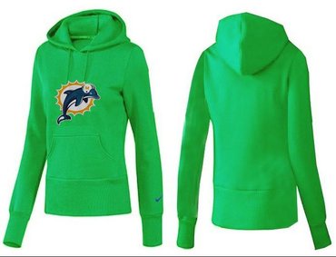 Women Miami Dolphins Logo Pullover Hoodie-- (7)