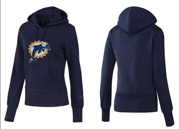 Women Miami Dolphins Logo Pullover Hoodie-- (9)