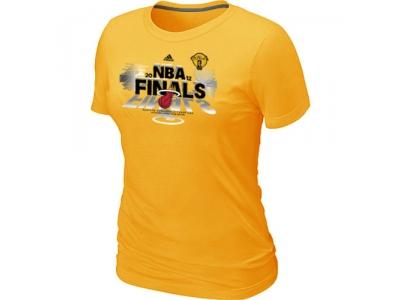 Women Miami Heat adidas 2012 Eastern Conference Champions Yellow T-Shirt