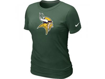 Women Minnesota Vikings D.Green Logo T-Shirt