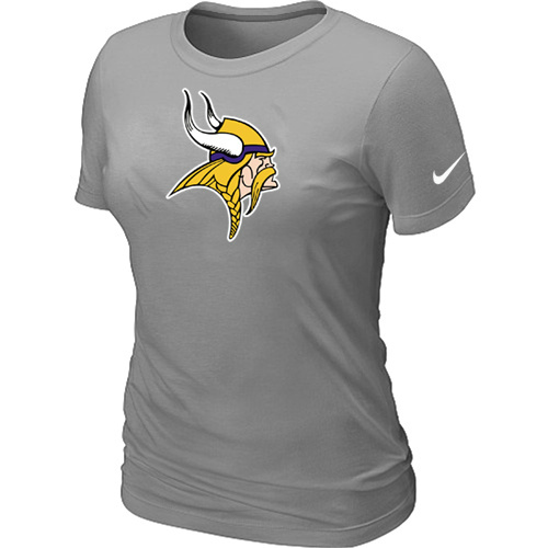 Women Minnesota Vikings L.Grey T-Shirts