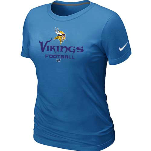 Women Minnesota Vikings L.blue T-Shirt
