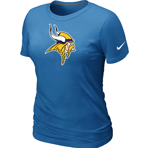 Women Minnesota Vikings L.blue T-Shirts