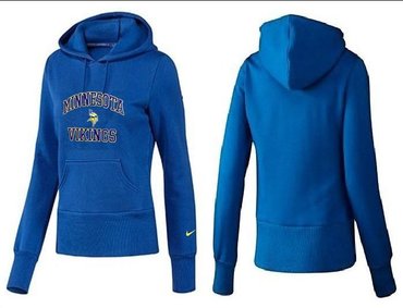 Women Minnesota Vikings Logo Pullover Hoodie-- (11)