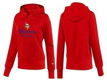 Women Minnesota Vikings Logo Pullover Hoodie-- (26)