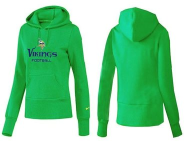 Women Minnesota Vikings Logo Pullover Hoodie-- (34)