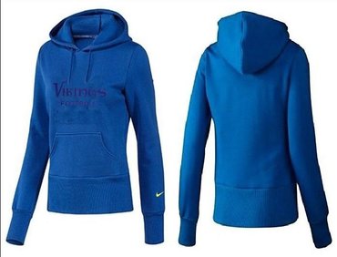 Women Minnesota Vikings Logo Pullover Hoodie-- (41)