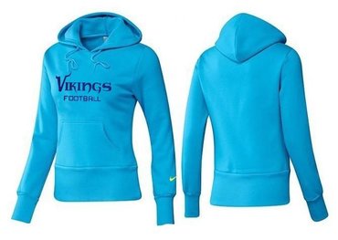 Women Minnesota Vikings Logo Pullover Hoodie-- (44)