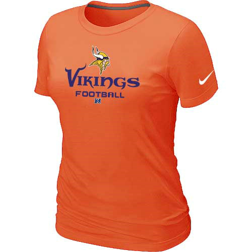 Women Minnesota Vikings Orange T-Shirt