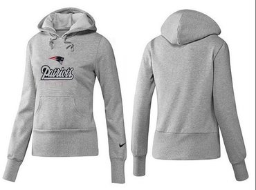 Women New England Patriots Logo Pullover Hoodie-- (22)