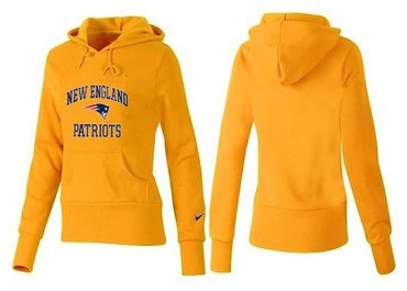 Women New England Patriots Logo Pullover Hoodie-- (7)