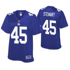 Women New York Giants #45 Orion Stewart Royal Pro Line Player Jersey