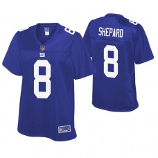 Women New York Giants #8 Russell Shepard Royal Pro Line Player Jersey