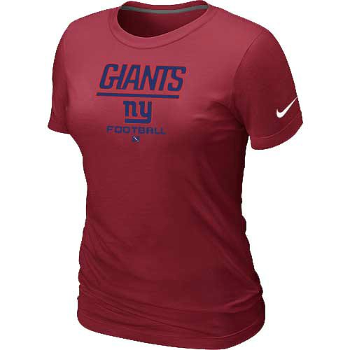 Women New York Giants Red T-Shirt