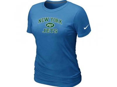 Women New York Jets Heart & Soul L.blue T-Shirt