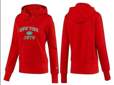 Women New York Jets Logo Pullover Hoodie-- (13)