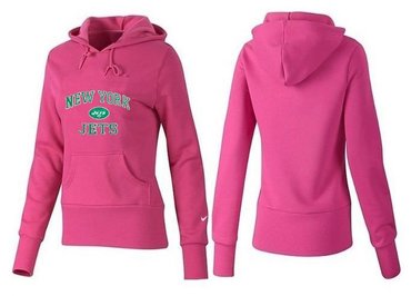 Women New York Jets Logo Pullover Hoodie-- (18)
