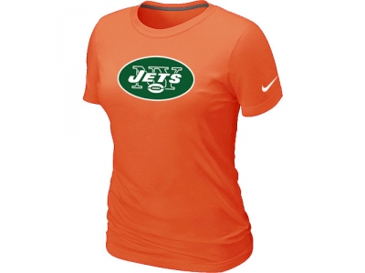 Women New York Jets Orange Logo T-Shirt
