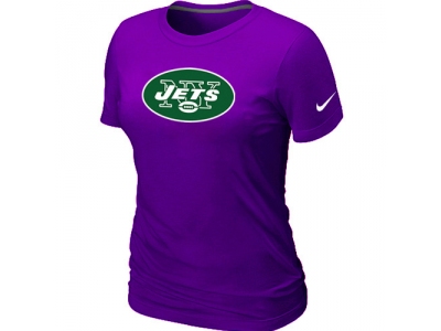 Women New York Jets Purple Logo T-Shirt