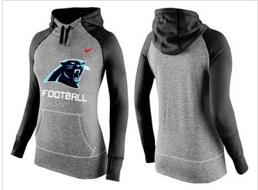 Women Nike Carolina Panthers Performance Hoodie Grey & Black