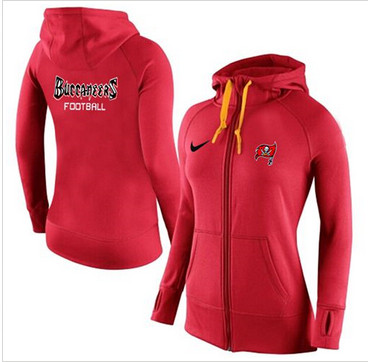 Women Nike Tampa Bay Buccaneers Full-Zip Performance Hoodie Red