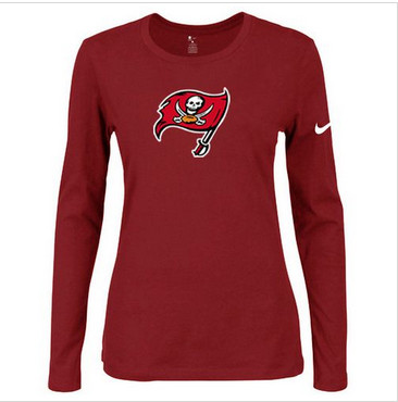 Women Nike Tampa Bay Buccaneers Of The City Long Sleeve Tri-Blend NFL T-Shirt Red
