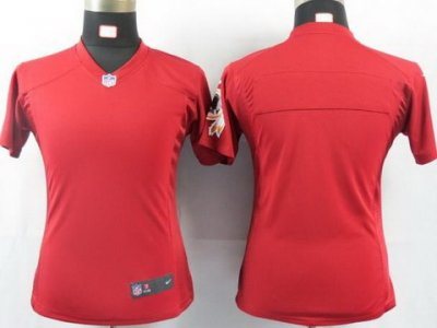 Women NEW NFL WaShington Redskins Blank Red Portrait FaShion Game Jerseys