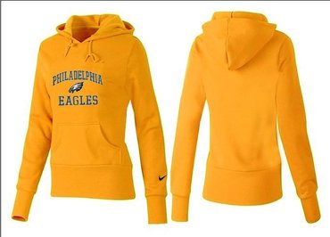 Women Philadelphia Eagles Logo Pullover Hoodie-- (14)