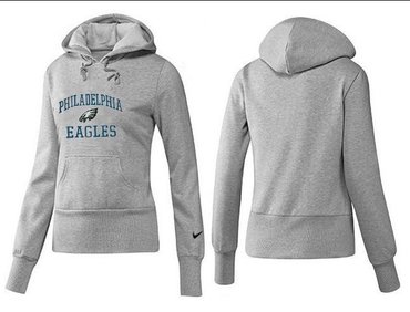 Women Philadelphia Eagles Logo Pullover Hoodie-- (15)