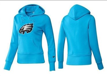 Women Philadelphia Eagles Logo Pullover Hoodie-- (3)