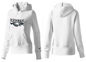 Women Philadelphia Eagles Logo Pullover Hoodie-- (30)