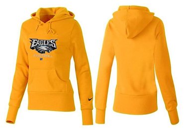 Women Philadelphia Eagles Logo Pullover Hoodie-- (38)