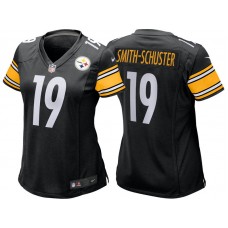 Women Pittsburgh Steelers #19 JuJu Smith-Schuster Black Game Jersey