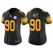Women Pittsburgh Steelers Black Game Customized Jersey