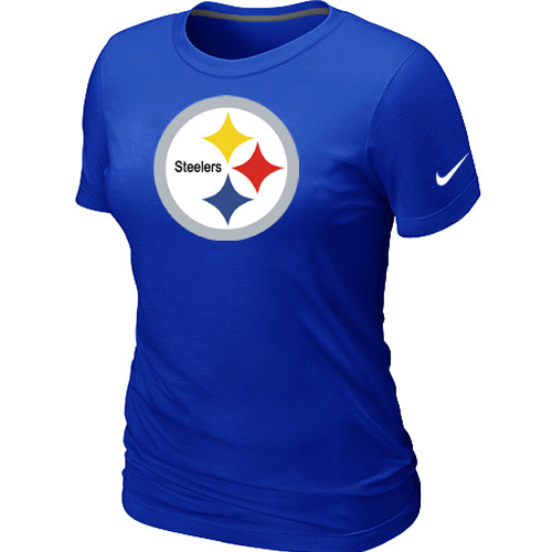Women Pittsburgh Steelers Blue T-Shirts