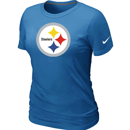 Women Pittsburgh Steelers L.blue T-Shirts