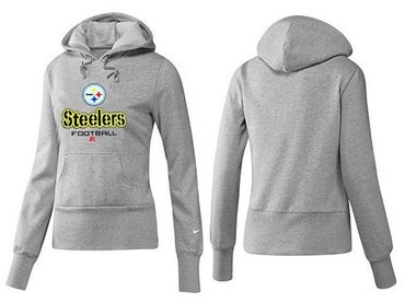 Women Pittsburgh Steelers Logo Pullover Hoodie-- (26)